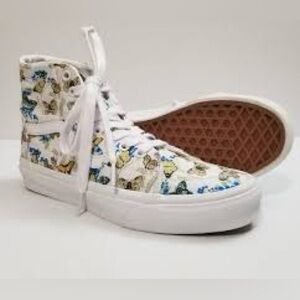 🦋 Vans Sk8-Hi “Butterfly Floral” High-Top Sneakers, Women’s 6 (Men’s 4.5)